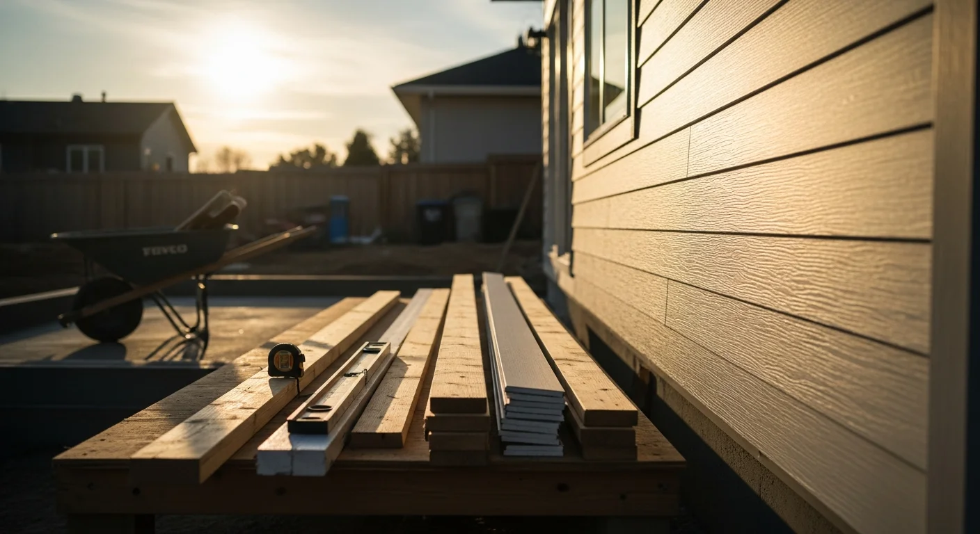 General contractor team working on residential home construction project